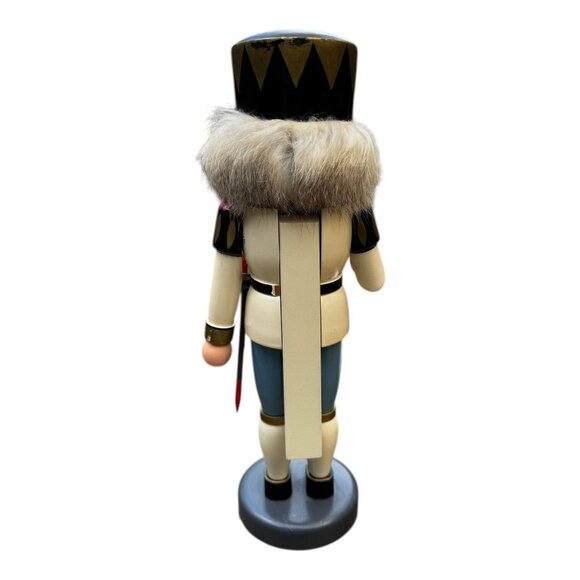 Vtg Freiberger Raum-Und German Erzgebirge Wooden White King Nutcracker 13" - Picture 5 of 9